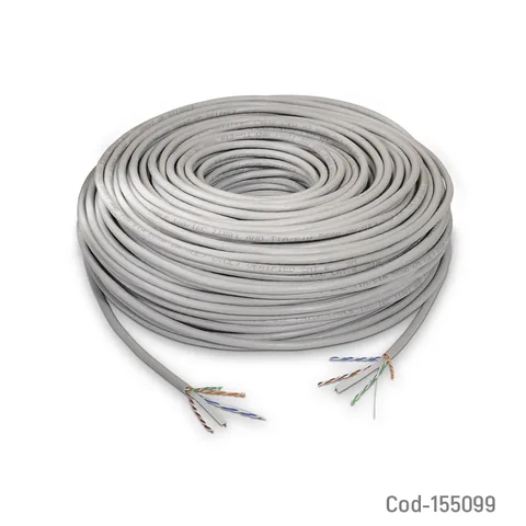 Rollo Cable De Red UTP Cat 6E Gris De 100 Mts Para Exteriores E Interiores - imagen 3