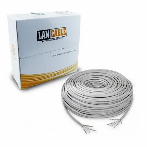 Rollo Cable De Red UTP Cat 6E Gris De 100 Mts Para Exteriores E Interiores - imagen 2