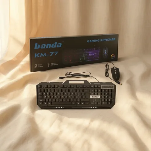 Teclado + Mouse Gamer USB Con Luz LED. Marca BANDA. - imagen 4