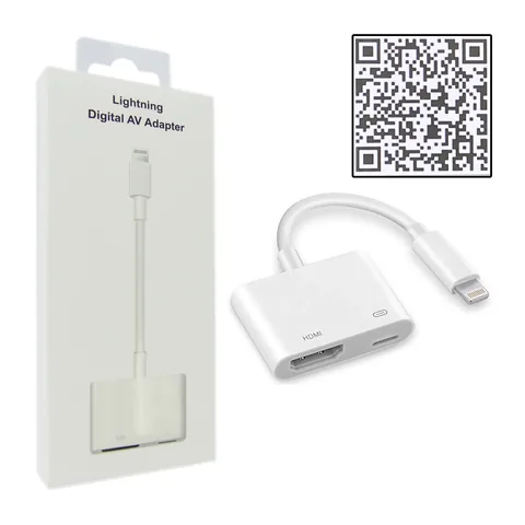 Cable Adaptador Lightning A HDMI Hembra + Puerto De Carga - imagen 3