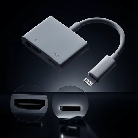 Cable Adaptador Lightning A HDMI Hembra + Puerto De Carga - imagen 2