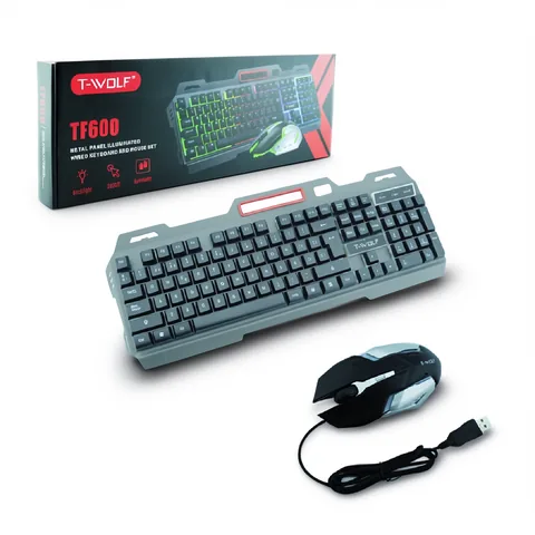 Teclado + Mouse Gamer Con Luz Marca WOLF GAMER. - imagen 2