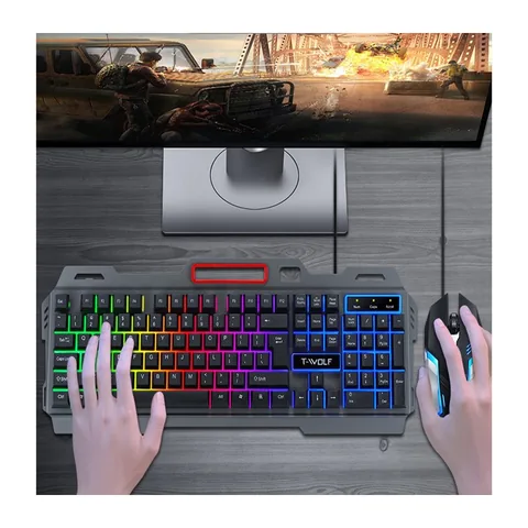 Teclado + Mouse Gamer Con Luz Marca WOLF GAMER. - imagen 3