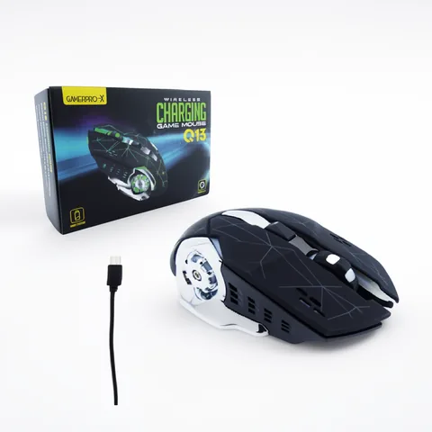 Mouse Inalambrico Gamer Recargable. Marca GAMEPRO-X. Modelo Q13 Con Iluminacion. - imagen 2