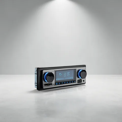 Radio Bluetooth Vintage Para Auto, Pantalla LCD, USB, SD, AUX. En Caja. - imagen 4