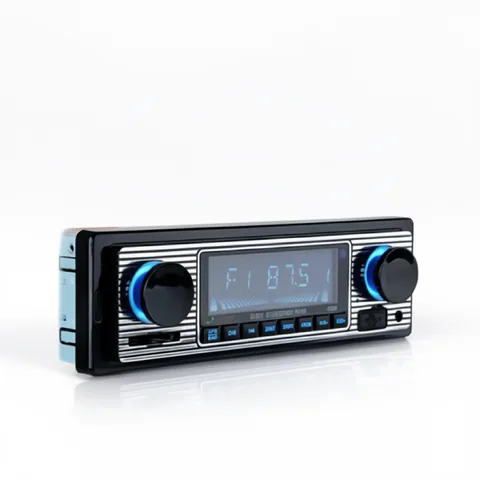 Radio Bluetooth Vintage Para Auto, Pantalla LCD, USB, SD, AUX. En Caja. - imagen 2