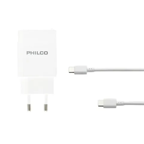 Cargador De 1 PD Type-C Marca PHILCO De Carga Rapida A 20 Watt - imagen 3