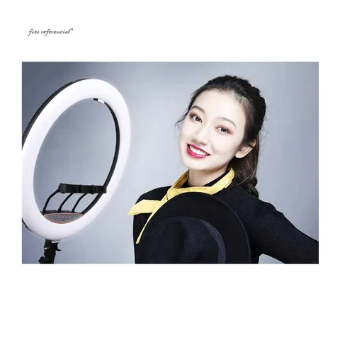 Aro LED De 18” Y 45 Cm, Modelo LIJ-45 De 3 Soportes, Control Remoto Y Atril. - imagen 3