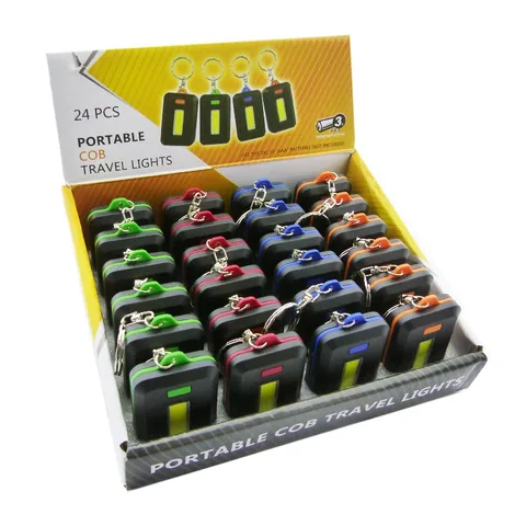 Mini Llavero Linterna, LED COB X 24 Piezas, 4 Colores - imagen 1