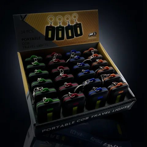 Mini Llavero Linterna, LED COB X 24 Piezas, 4 Colores - imagen 2
