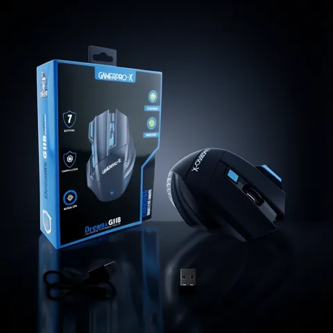 Mouse Gamer Bluetooth Marca DREAMS G118 Recargable Luz RGB. - imagen 2