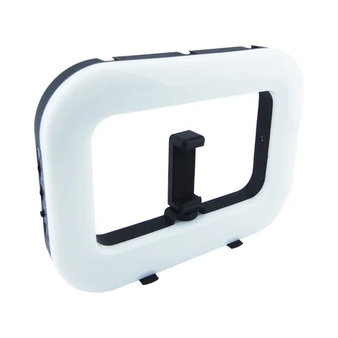 Aro LED Rectangular Modelo E30 Recargable Con Soporte Para Smartphone Y Control Bluetooth. - imagen 1