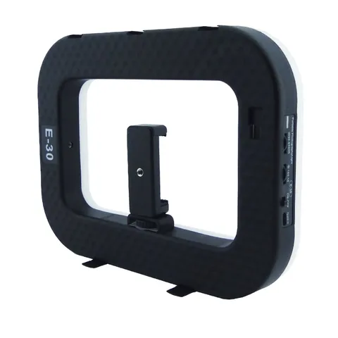 Aro LED Rectangular Modelo E30 Recargable Con Soporte Para Smartphone Y Control Bluetooth. - imagen 3