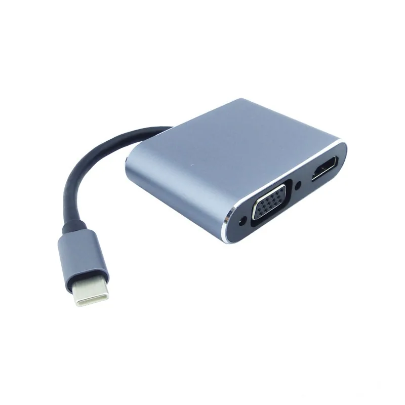 Convertidor Cable Type-C 4 En 1 HDMI, VGA, USB Y Type-C - imagen 5