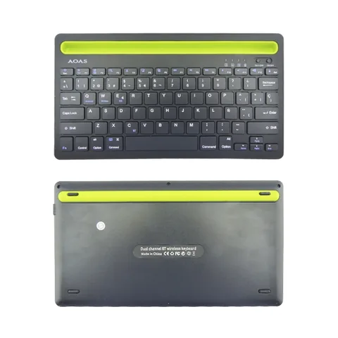 Teclado Bluetooth Modelo AS-199 Marca AOAS Recargable Con Ranura Para Smartphone O Tablet - imagen 3