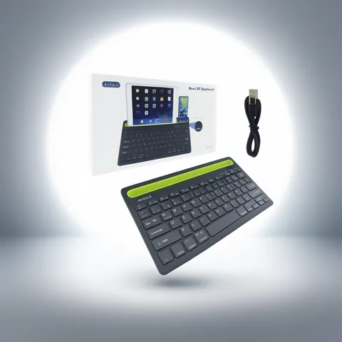 Teclado Bluetooth Modelo AS-199 Marca AOAS Recargable Con Ranura Para Smartphone O Tablet - imagen 4