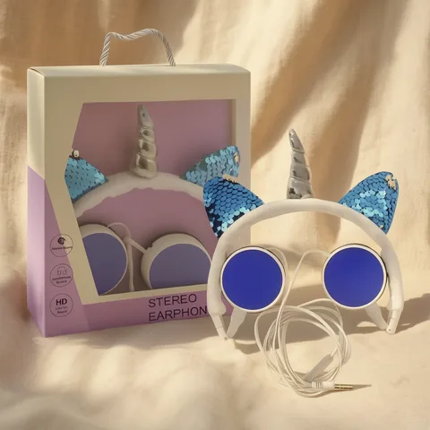 Audifonos Para Niños Con Cable De Vincha Unicornio 3.5Mm, Modelo DMZ-11 - imagen 4