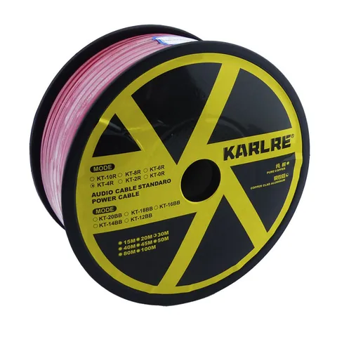 Rollo De Cable Para Amplificador Marca KARLRE Para Auto. 30 Mts Y Grosor De 4 Ga - imagen 1