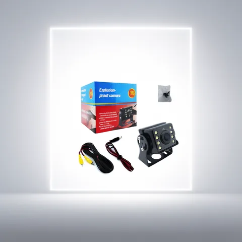 Camara Retrovisor Para Camion Cuadrada Mini De 8 LED Con 15 Mts De Cable A 12-24 Volt - imagen 4