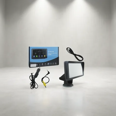 Pantalla 7” Para Auto Con Parlante, Brazo Extensible, Mirror Link, Car Play Y Android - imagen 4
