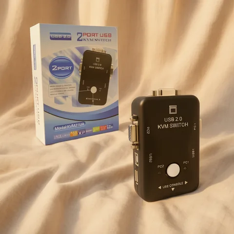 Switch KVM USB 2.0 Modelo KVM-21UA Conexion USB/VGA/Impresora Capacidad 2 PC. - imagen 4