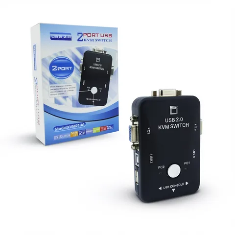 Switch KVM USB 2.0 Modelo KVM-21UA Conexion USB/VGA/Impresora Capacidad 2 PC. - imagen 2