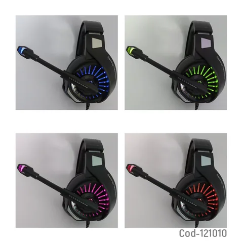 Audifono Para Gamer Con Microfono, IG-7900, Con 2 Plug 3,5Mm, Con Luz RGB. En Caja. - imagen 3