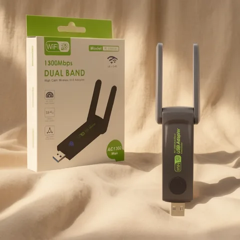 Antena Wifi Dual Band USB De 2.4 Y 5G A 1200-1300 Mbps Y Doble Antena. - imagen 4