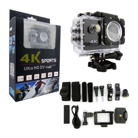 Camara Mini Tipo Gopro, Con WI-FI, Pantalla 2”, 4K. En Caja. - imagen 1