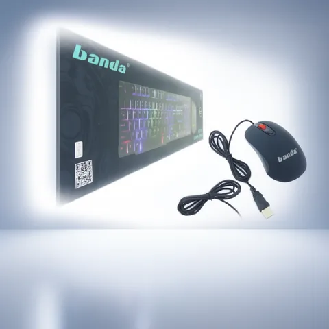 Teclado+ Mouse USB, Retro Iluminado, Luz RGB, Modelo KM99. En Caja. - imagen 4