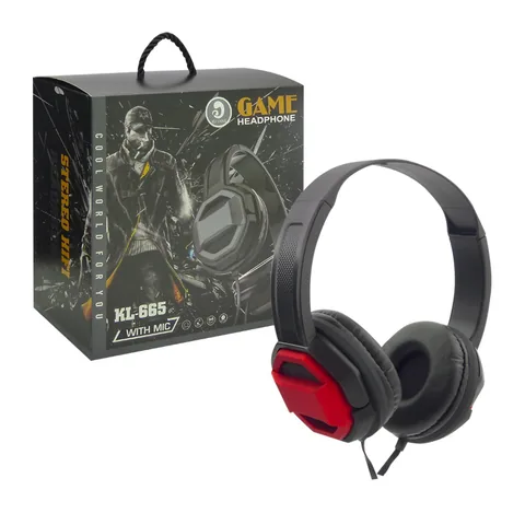 Audifonos Para Gamer Con Microfono Multimedia On Ear Plug 3.5Mm, KL-665 - imagen 1