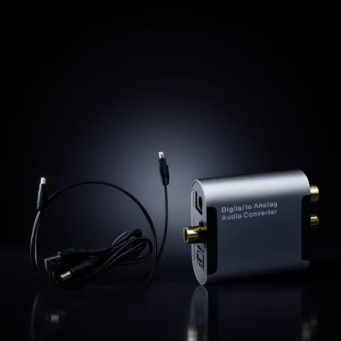 Convertidor De Audio Digital A Analogo Con Cable Optico - imagen 2