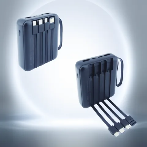Bateria De Emergencia Mini De 66 Watt Con 2 Micro USB,2 USB Mas 4 Cables Type-C, Iphone, Micro USB Y USB. Variedad De Colores. 20.000 Mah - imagen 4