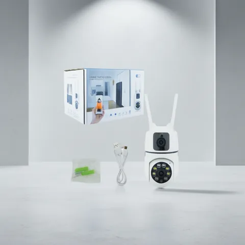 Camara De Vigilancia IP Wifi Doble Lente Modelo E10 Con Giro De 360° Y 8 LED Compatible Con La App V380. - imagen 4