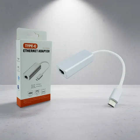 Adaptador Cable Tipo C A LAN RJ45. En Aluminio. - imagen 4