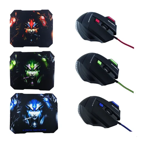 Mouse Y Mouse Pad KEYWIN 7B - imagen 3