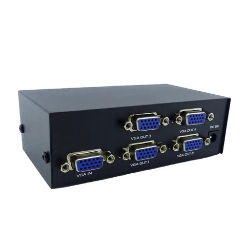 Spliter VGA De 1 Entrada Por 4 Salidas De 200MHZ Con Transformador. - imagen 3