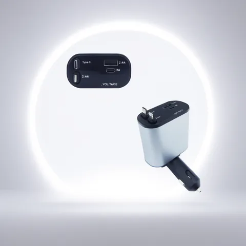 Cargador 120 W Fast Charge USB-PD Y 2 Cables Retractil Tipe-C/Iphone - imagen 4