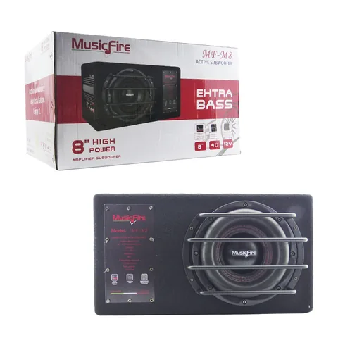 Subwoofer Amplificado Para Auto De 8 Pulgadas Marca MUSIC FIRE De 2000 Watt Modelo MF-8 - imagen 1