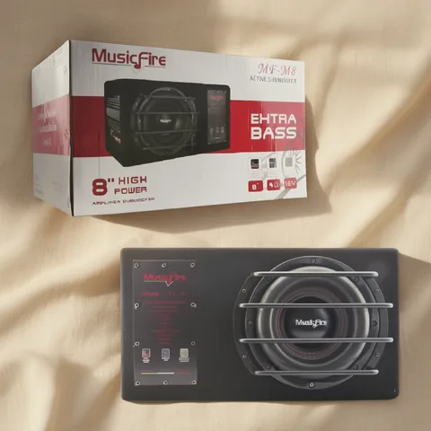 Subwoofer Amplificado Para Auto De 8 Pulgadas Marca MUSIC FIRE De 2000 Watt Modelo MF-8 - imagen 4