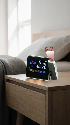 Reloj Despertador Con Proyector Alarma Calendario - REL-DES-PRO-ALA-CAL